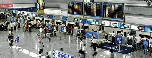 Gepäckförderanlage mit Simatic S7 am Athens International Airport